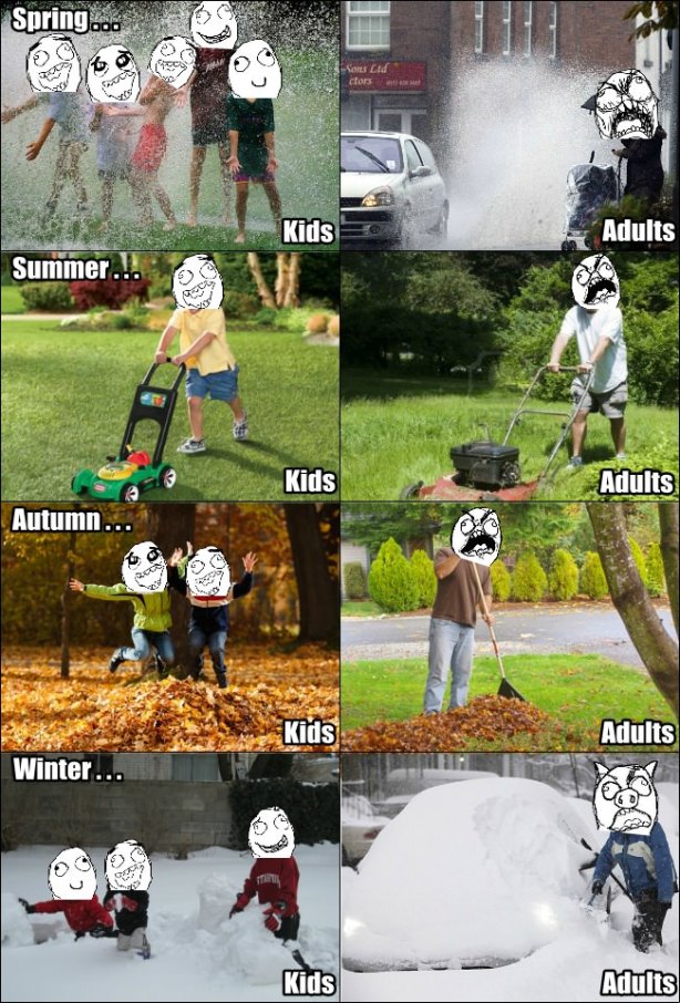 The Four Seasons... Enjoy your childhood!